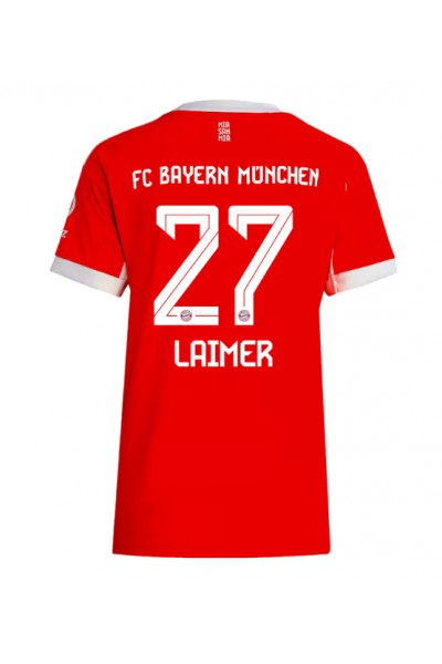 Bayern Munich Konrad Laimer #27 Jalkapallovaatteet Naisten Kotipaita 2025-26 Lyhythihainen Bayern Munich Konrad Laimer #27 Jalkapallovaatteet Naisten Kotipaita 2025-26 Lyhythihainen